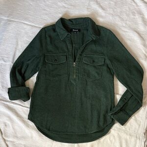 Madewell Forest Green Pullover Sweater